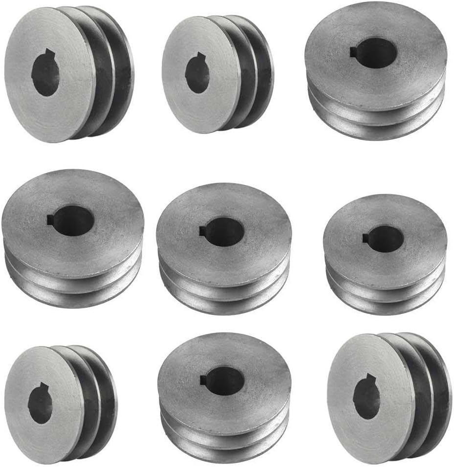 Keilriemenscheibe – 1 Stück – Industrieguss – Doppelrille Typ A – Motoren Und Werkzeuge – 91 X 29 X 28 Mm