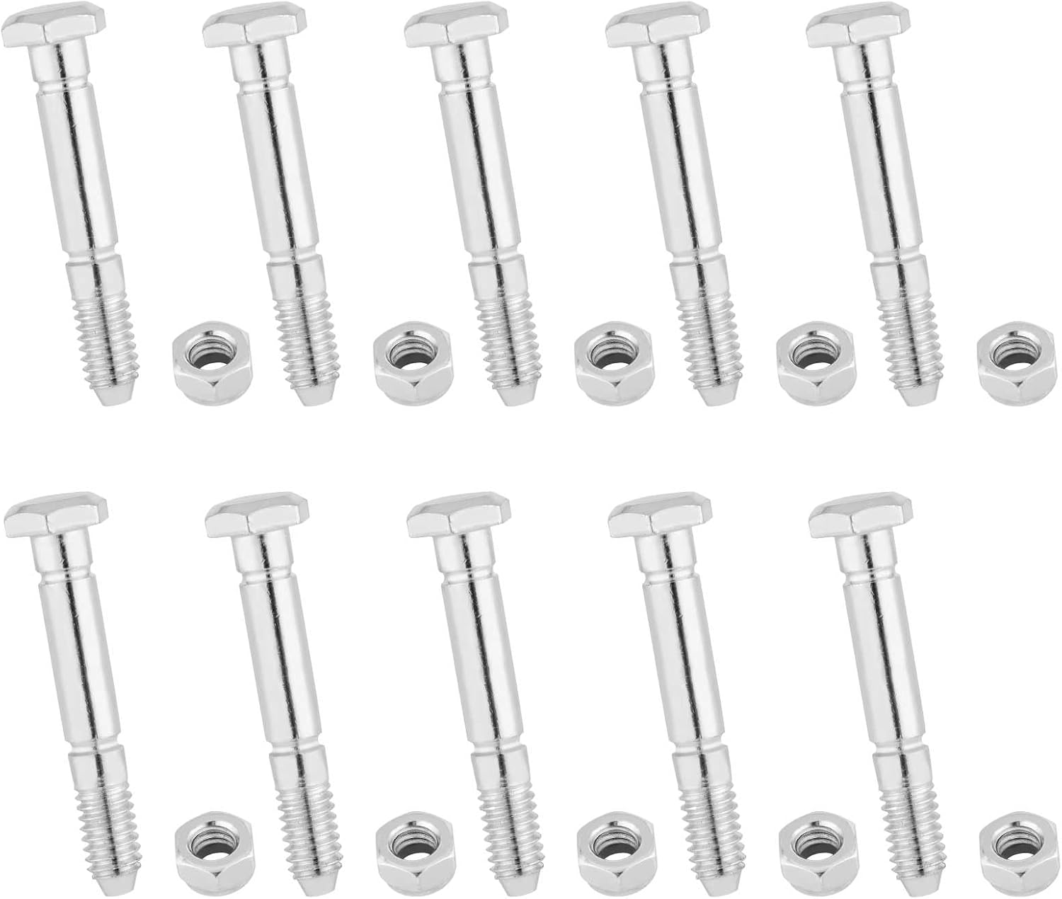 Scherbolzen Und Muttern – 10er-pack – Hochleistungsstahl – Getriebeschutz – Für Schneefräsen – 5,4 X 0,7 Cm