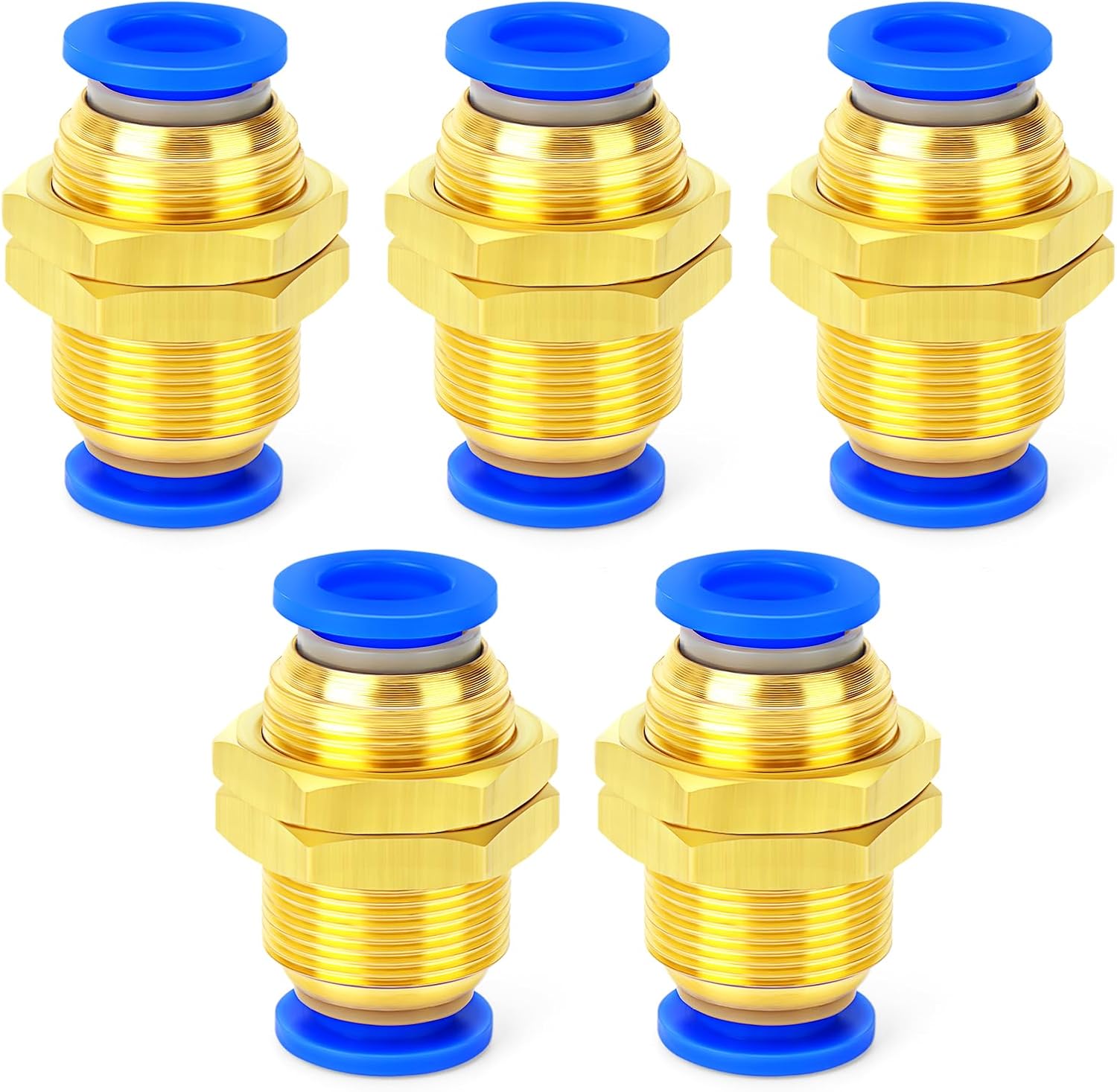 Pneumatik-schnellkupplung – 5er-pack – Robuster Kunststoff – 4-mm-geradanschluss – Für Druckluftsysteme – 4 Mm Außendurchmesser
