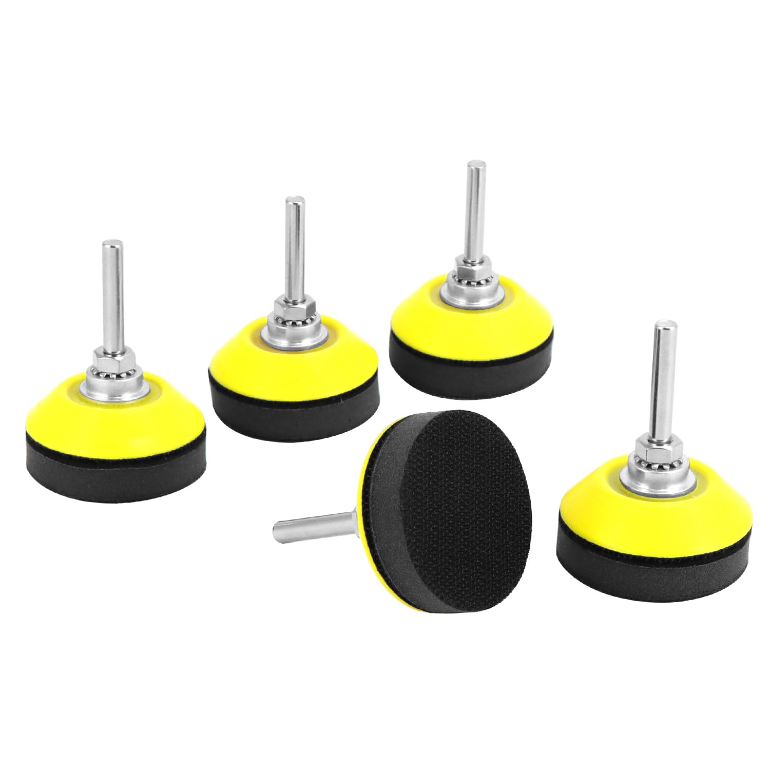50-mm-schleifpad – 5er-pack – Polyurethanschaum – Schnellverschluss Mit Klettverschluss – Zum Polieren Von Kurven – 6,35-mm-schaft
