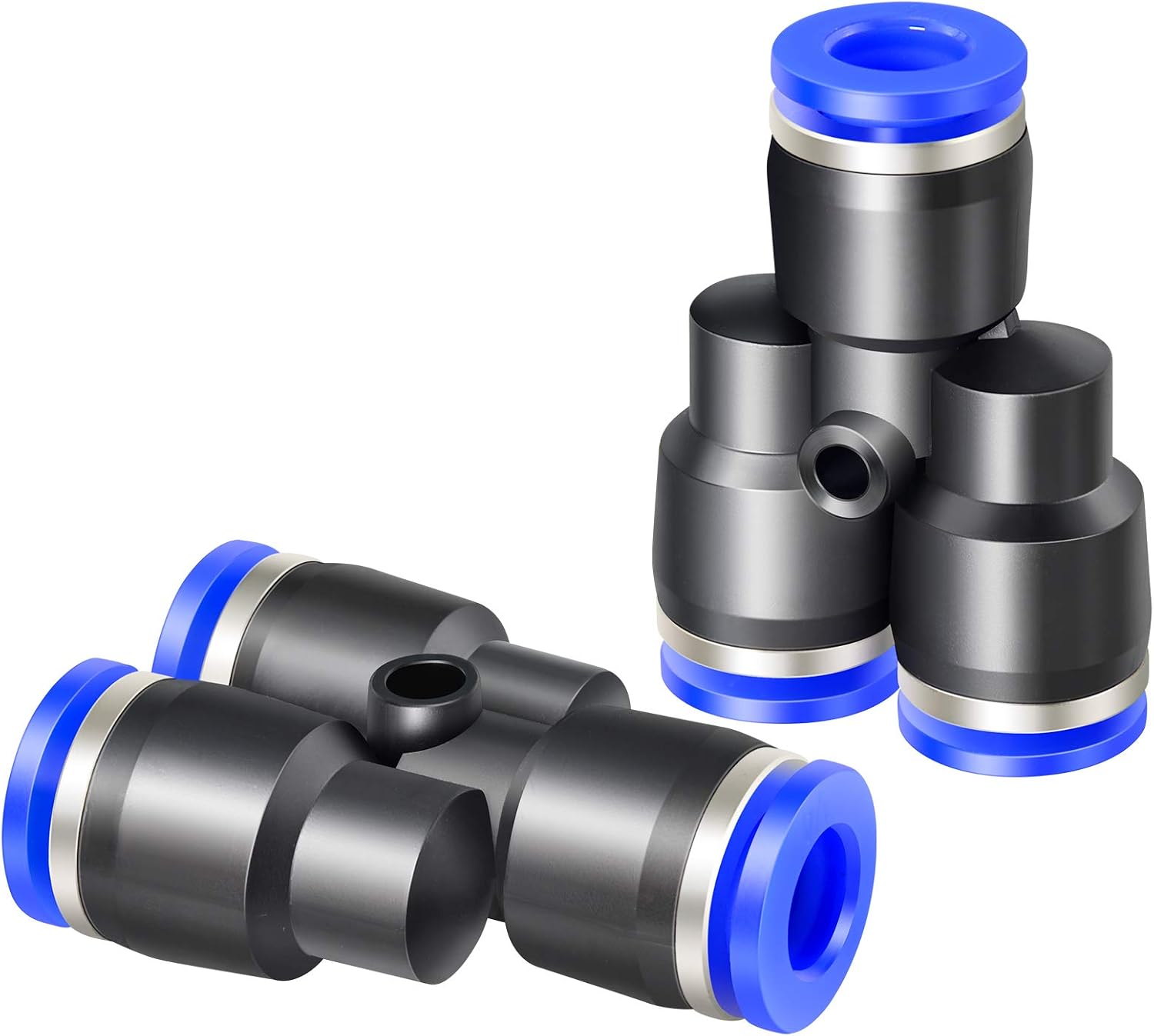 6-mm-y-steckverbinder – 2er-pack – Robuster Kunststoff – Schnelle, Werkzeuglose Verbindung – Für Luft- Und Wassersysteme – 6 Mm Durchmesser