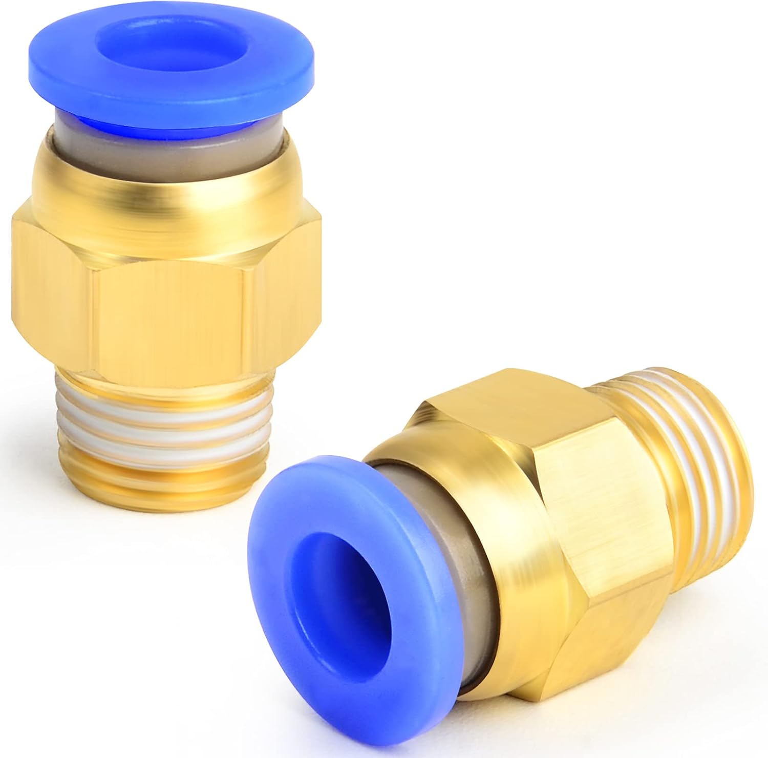 Pneumatikverschraubungen – 2 Stück – Messing Und Kunststoff – 4-mm-schnellkupplung – Für Druckluftsysteme – 1/8-zoll-bsp-gewinde