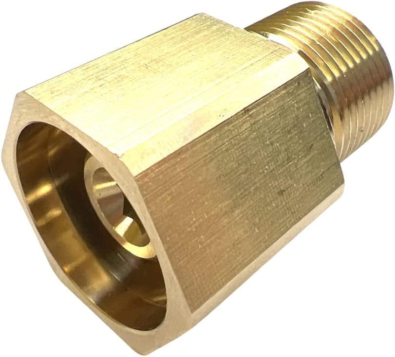 Hochdruckadapter – 1 Stück – Massives Messing – Kompatibel Mit Easylock Und M22 – Für Kärcher Und Andere – Schwarz, 104 Mm