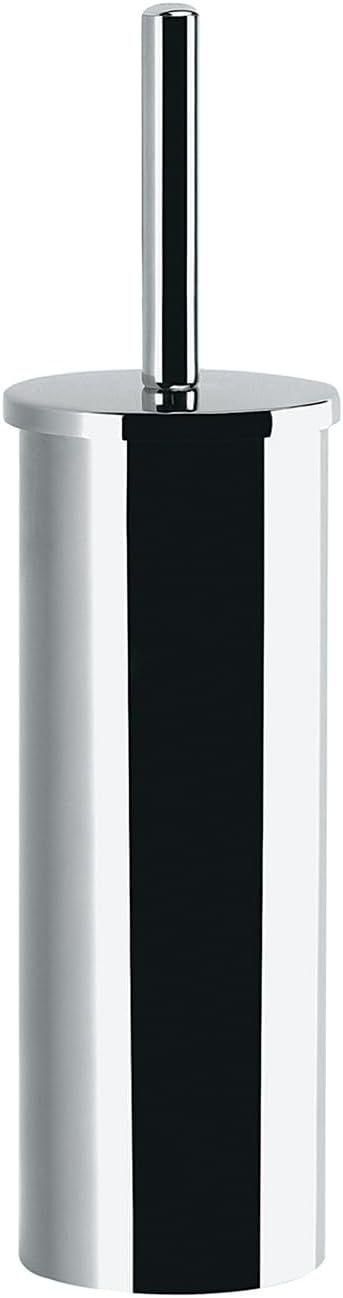Wandmontierte Wc-bürste – 1 Stück – Verchromter Edelstahl – Abnehmbarer Halter Und Becher – Modernes Badezimmer – 9 X 9 X 39 Cm
