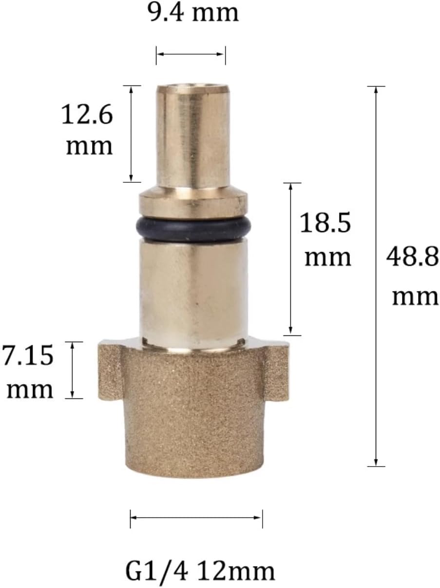 Universeller Hochdruckadapter – 9er-pack – Verchromtes Messing – Kompatibel Mit Kärcher, Nilfisk Und Bosch – Garten Und Terrasse – Mehrfachanschluss