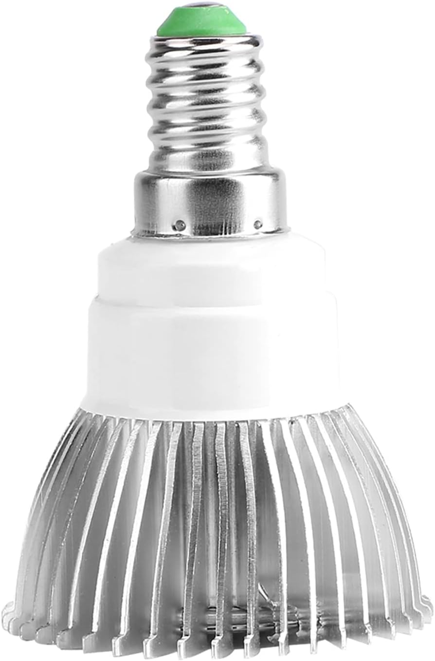 E14 Led-pflanzenlampe – 18 W – Vollspektrum, Aluminium – Für Zimmerpflanzen Und Gewächshäuser – 48 X 65 Mm