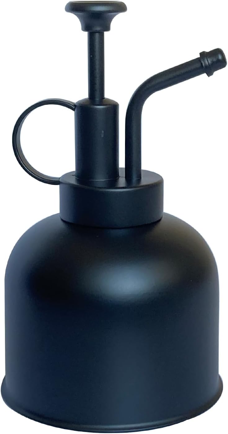 Gartensprühgerät Aus Edelstahl – 1 Stück – Mattschwarz – Präzise Verstellbare Düse – Für Zimmer- Und Gartenpflanzen – 0,3 L