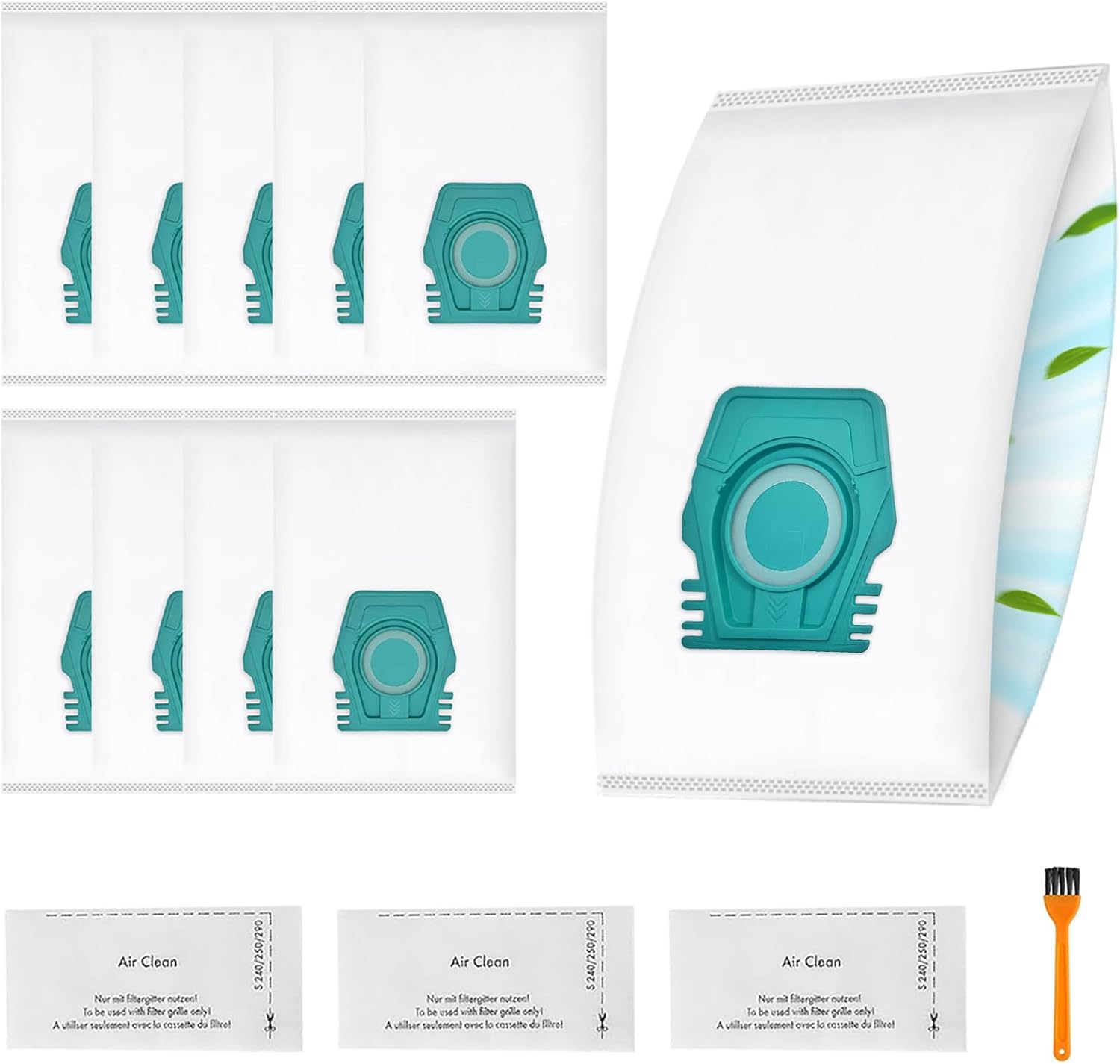 Kompatible Miele Staubsaugerbeutel – 10er-pack – 5-lagige Mikrofaser – Hochleistungsfiltration – Für Die Serien S1 Und L1 – Mit 3 Filtern