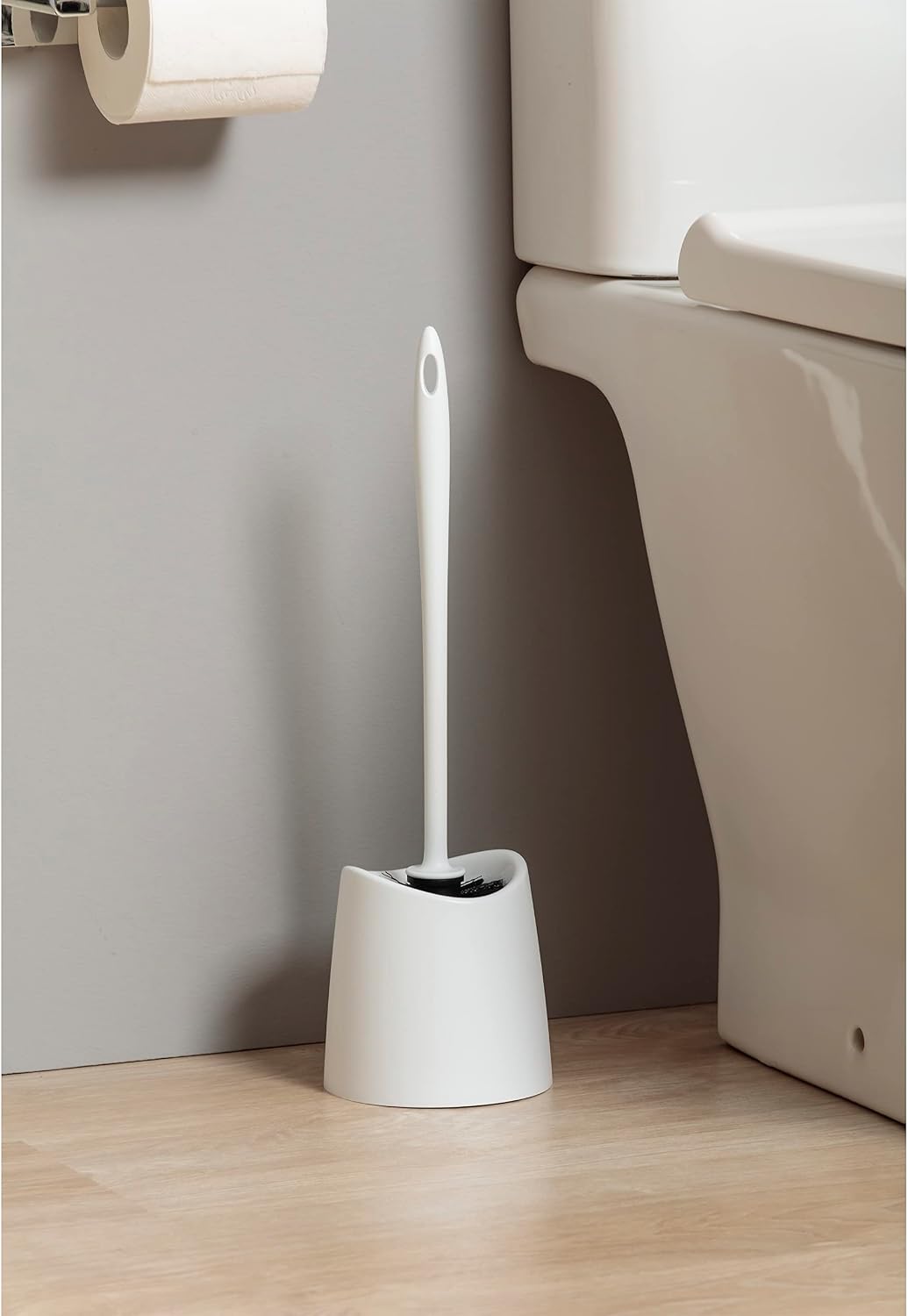 Standard-toilettenbürste – 2er-pack – Bpa-freies Polypropylen – Ergonomische Und Hygienische Reinigung – Für Alle Toilettentypen – Schwarz-weiß, 38 Cm