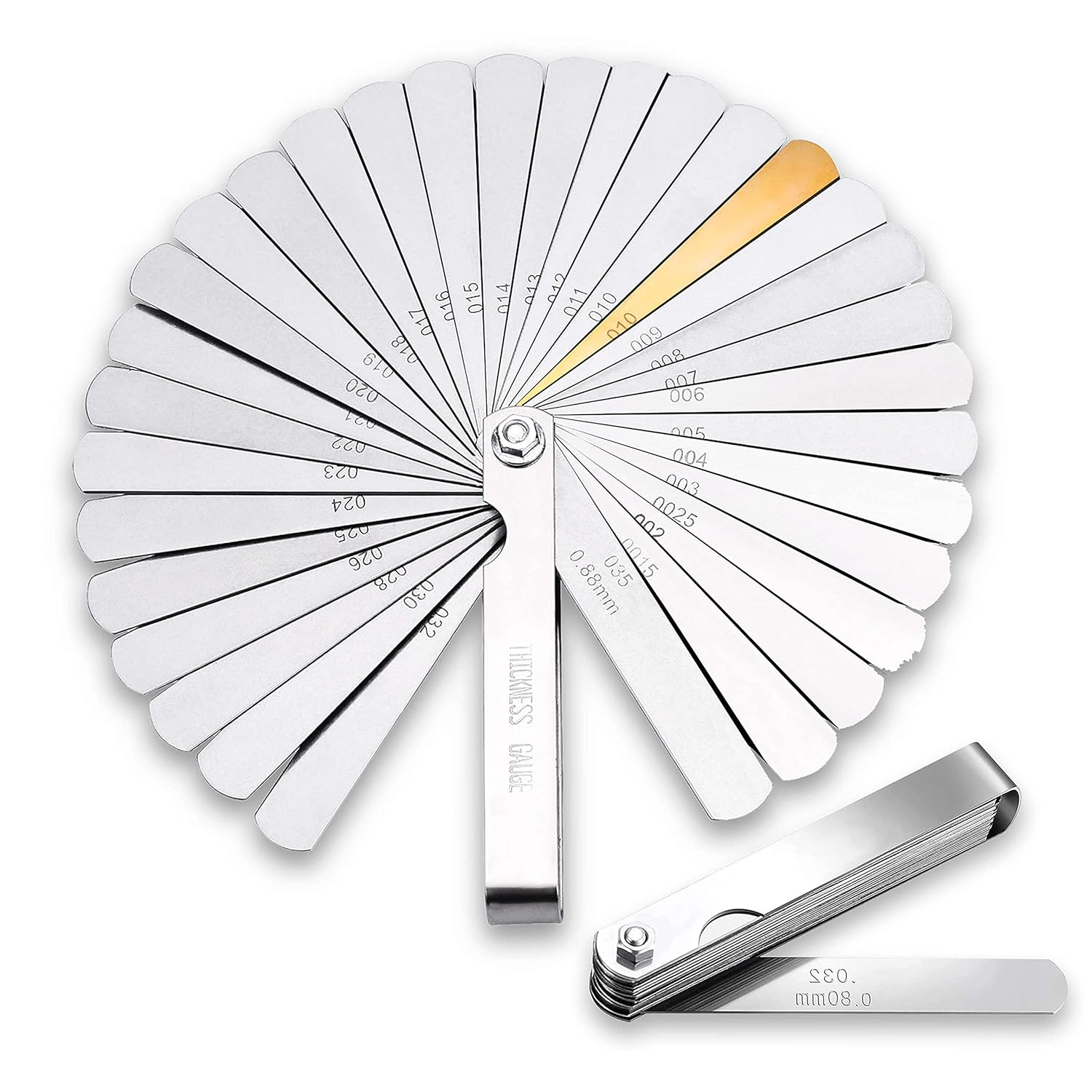 Fühlerlehren-set – 32 Blätter – Edelstahl – Präzise Messung Von Motor Und Zündkerze – 90 Mm