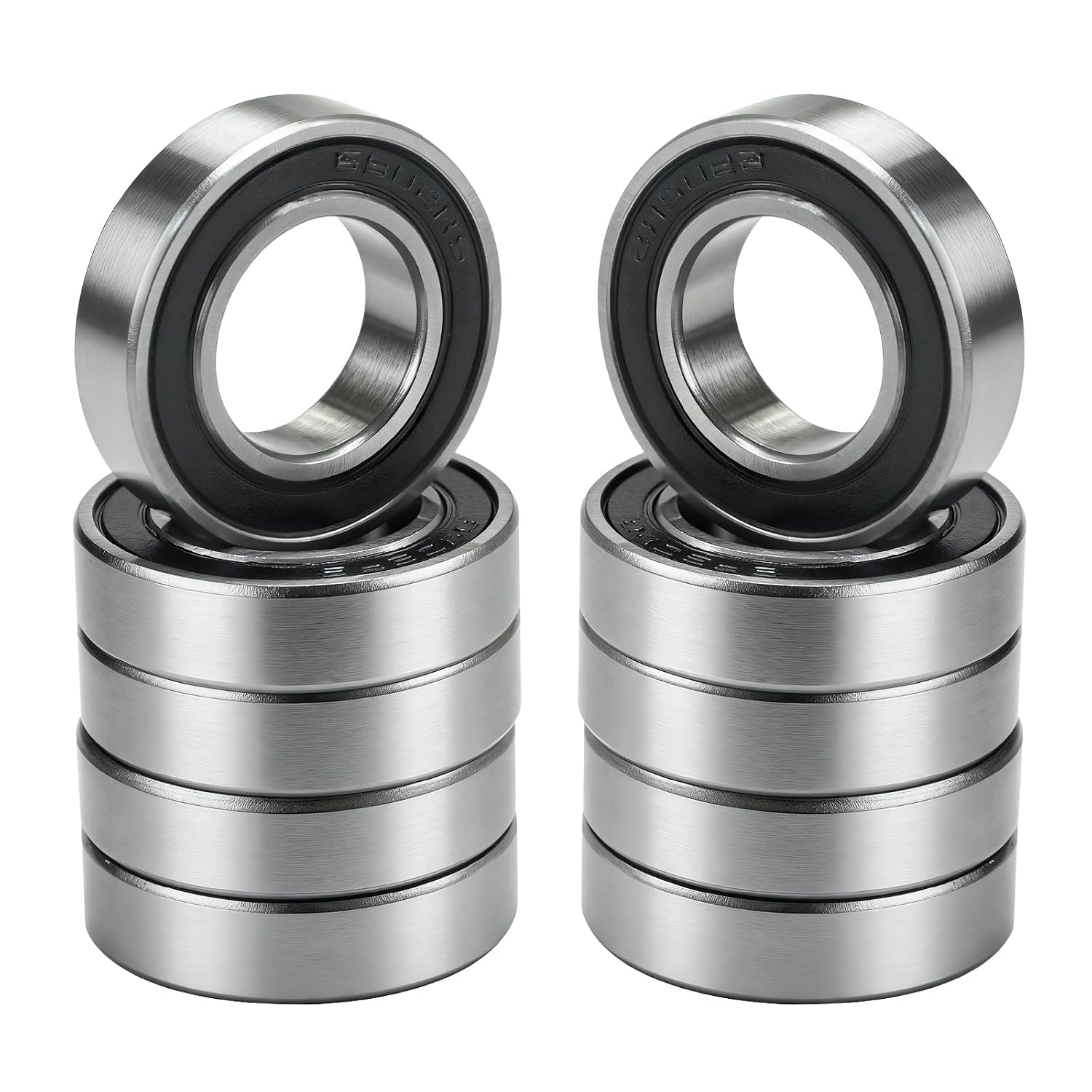 Kugellager – 10er-pack – Edelstahl – Doppelt Abgedichtet 2rs – Motoren Und Pumpen – 15 X 28 X 7 Mm