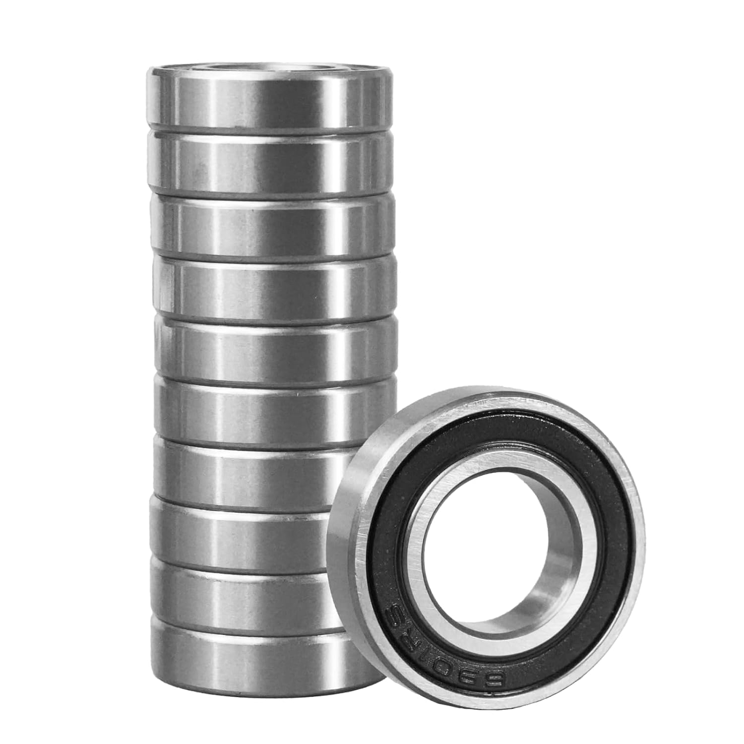 Kugellager 6901-2rs – 10er-pack – Abgedichteter Kohlenstoffstahl – Hohe Drehzahl Und Belastbarkeit – Für Maschinen Und Werkzeuge – 12 X 24 X 6 Mm