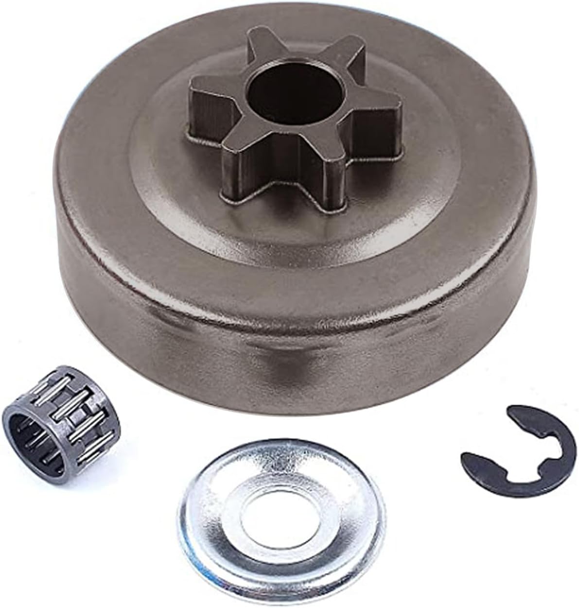 Kupplungsritzel-satz – 1 Satz – Gehärteter Stahl – 3/8"-teilung, 6 Zähne – Für Kettensägen Ms170 Bis Ms250 – 66 Mm Durchmesser