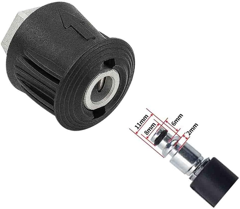 M22-innengewinde-adapter – 1 Stück – Nylon Und Aluminium – Kärcher-nilfisk-umrüstung – Hochdruckreiniger – Schwarz