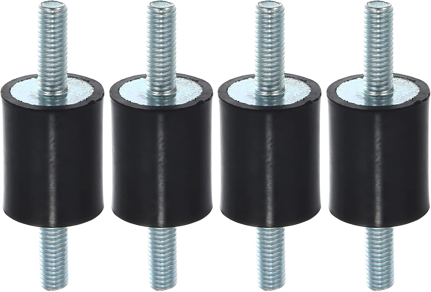 M6 Antivibrations-isolatoren – 4 Stück – Gummi Und Metall – Geräuschdämpfung – Für Motoren Und Pumpen – Schwarz