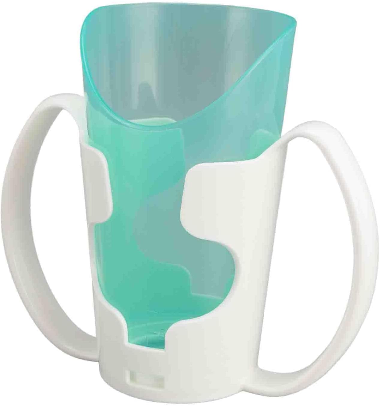 Medizinischer Becher – 1 Stück – Geschliffenes Glas – Schluckhilfe – Für Ältere Patienten – Gebogener Rand