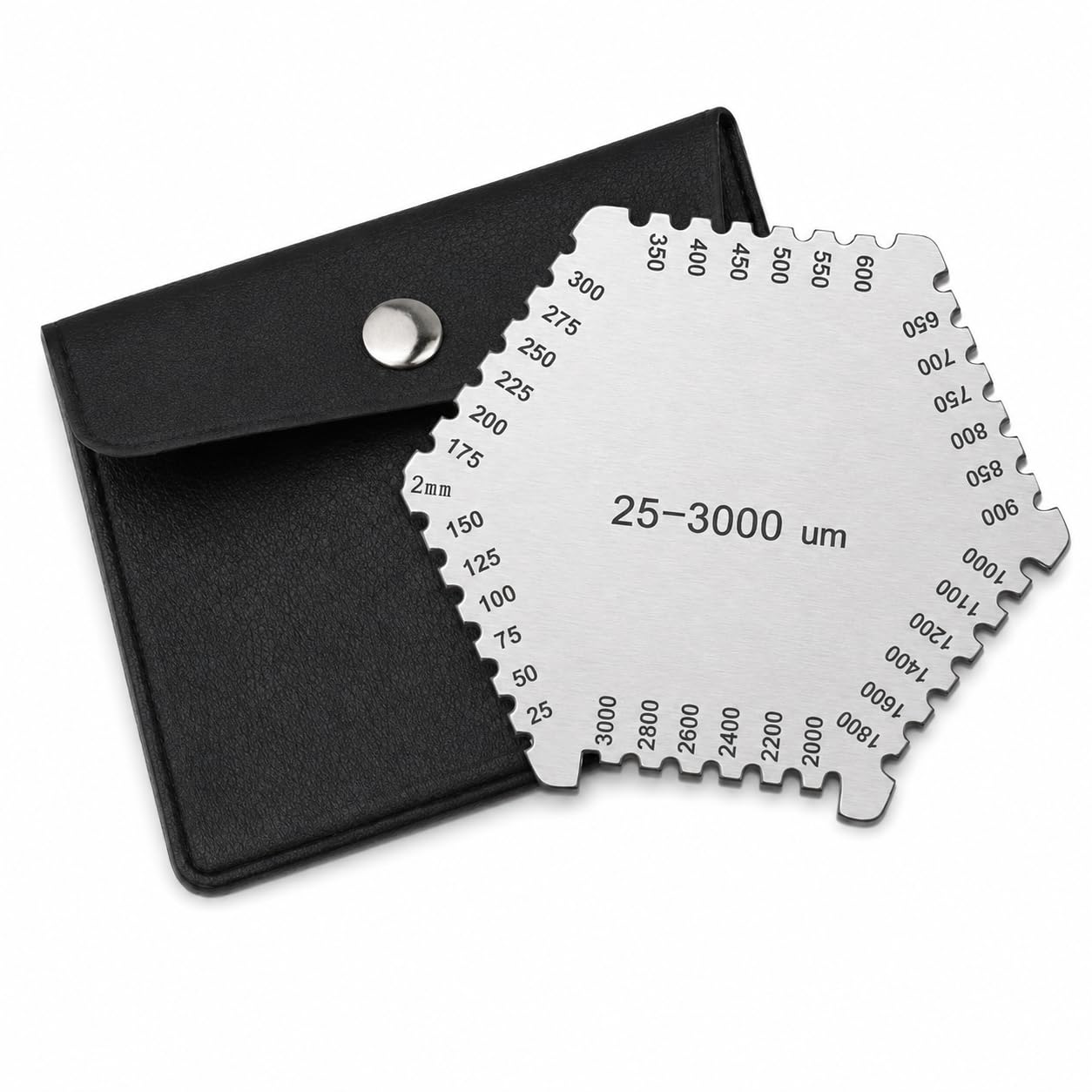 Nassfilmkamm - 1 Stück - Edelstahl - Präzise Messung 25-3000µm - Für Lacke Und Firnisse