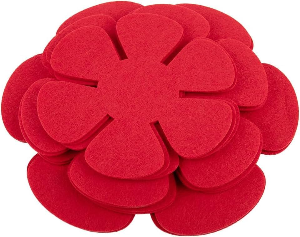 Set Mit 12 Topfschonern In Den Größen 8 Zoll Und 10 Zoll, 3 Verschiedene Größen, Waschbar Und Wiederverwendbar, Stapelbare Schoner Für Töpfe, Pfannen Und Schüsseln (rot)