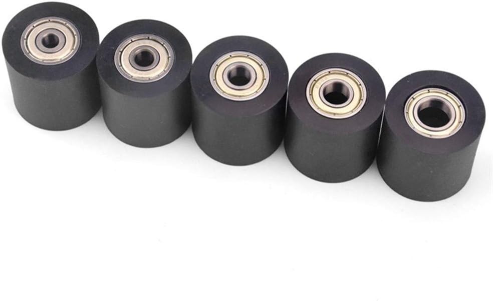 Schwarze Führungsrolle – 1 Stück – Pu-polyurethan – Geräuscharmes Lager, 30 Mm Durchmesser – Für Schiebe- Und Metalltüren – 8 Mm Bohrung