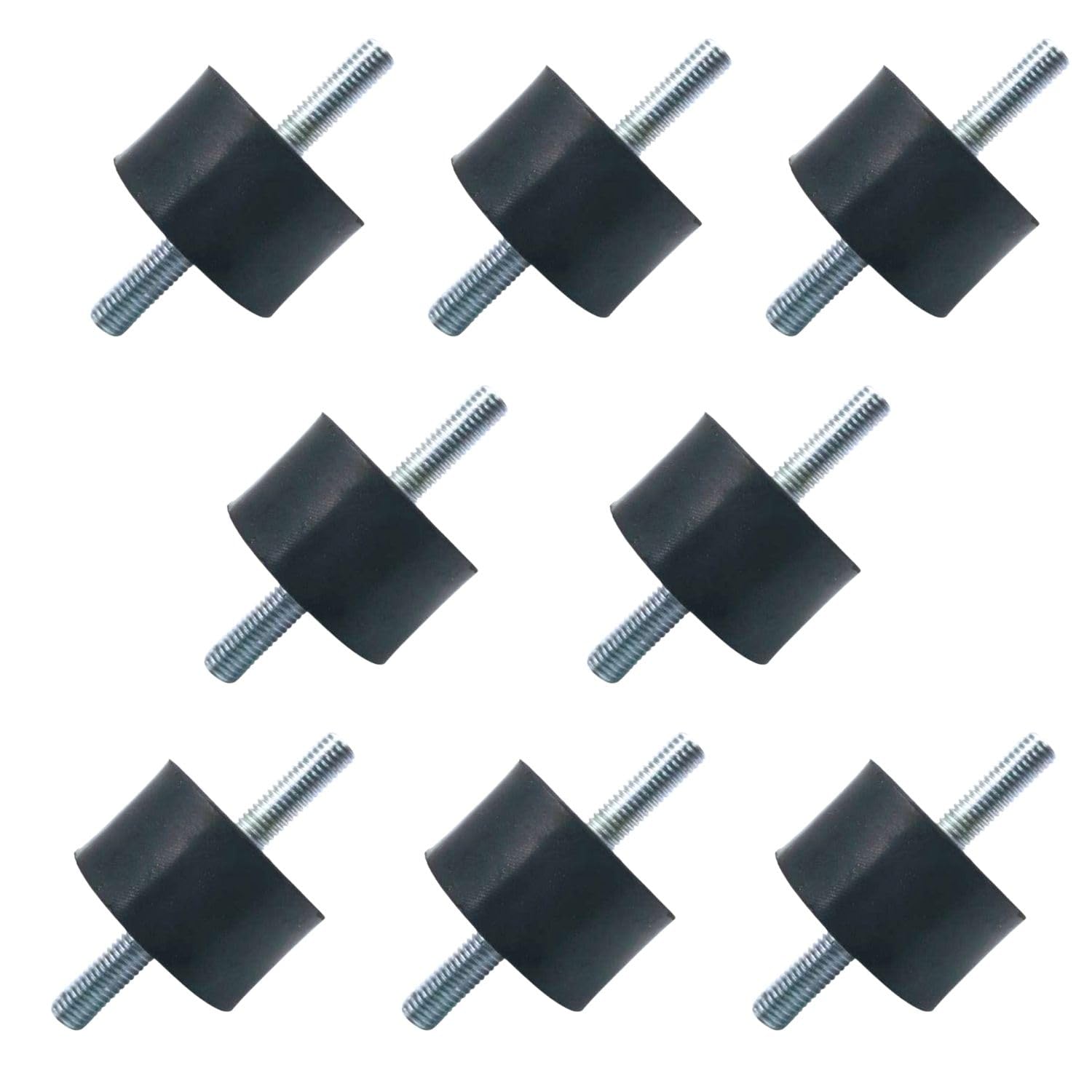 Silentbloc M6 – 8 Stück – Gummi Und Metall – Schwingungsdämpfer – Für Maschinen Und Pumpen – 20 X 15 Mm
