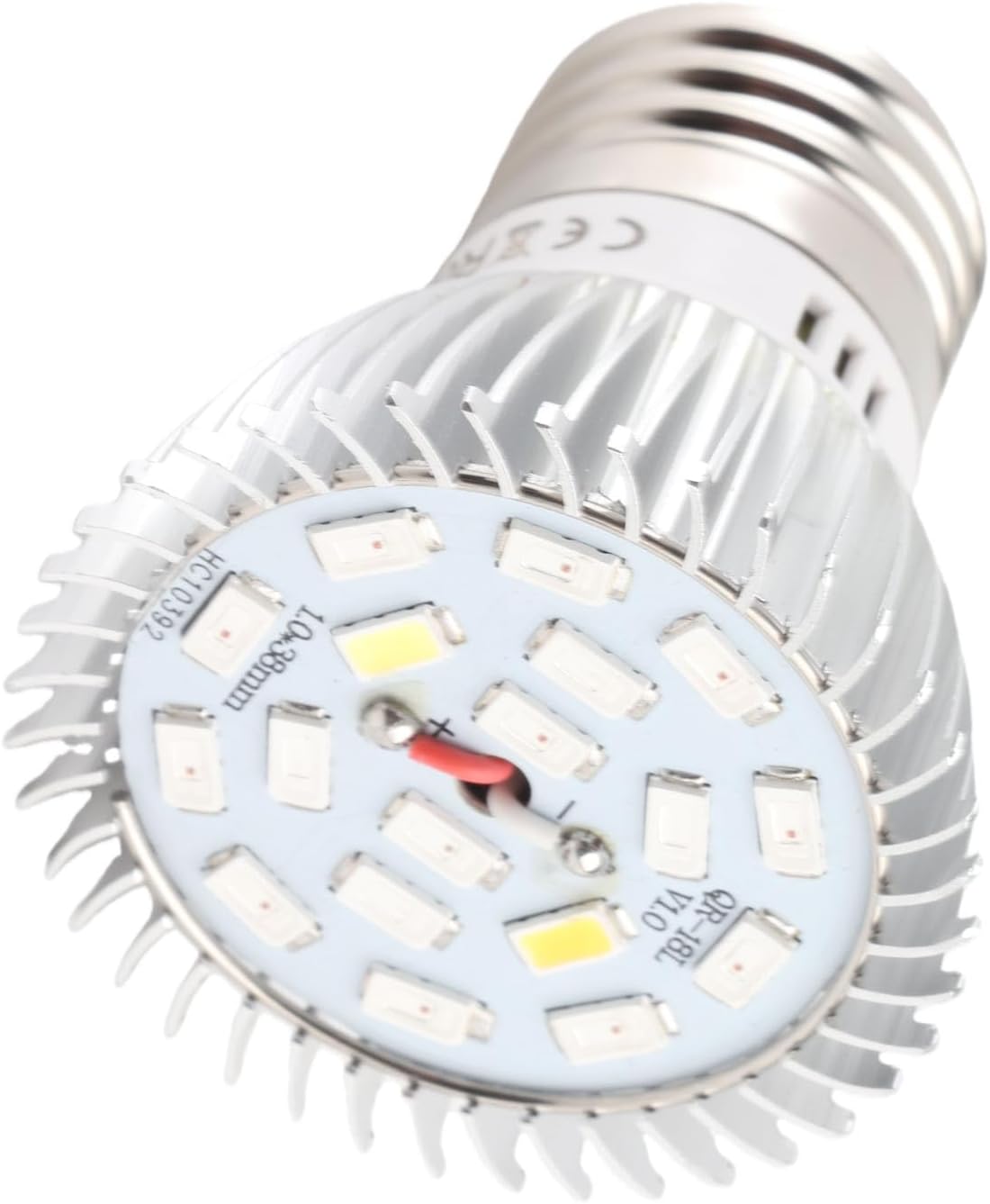 E14 Led Vollspektrum 18w Pflanzenlampe Vollspektrum 85 265v 18w 18 Led Wachstumslampe Led Blumenpflanzen Hydroponik Wachstumsbirne (e27)