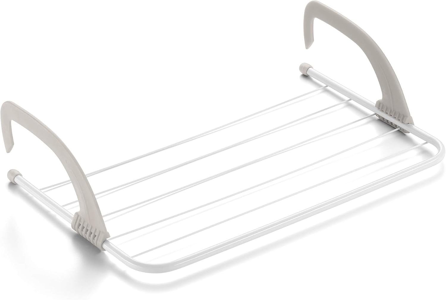 Wäscheständer Für Heizkörper Und Balkon – 4 Meter Trockenfläche – Stahl Und Kunstharz – Faltbar Und Höhenverstellbar – Für Drinnen Und Draußen – 54,5 X 35 X 13,5 Cm