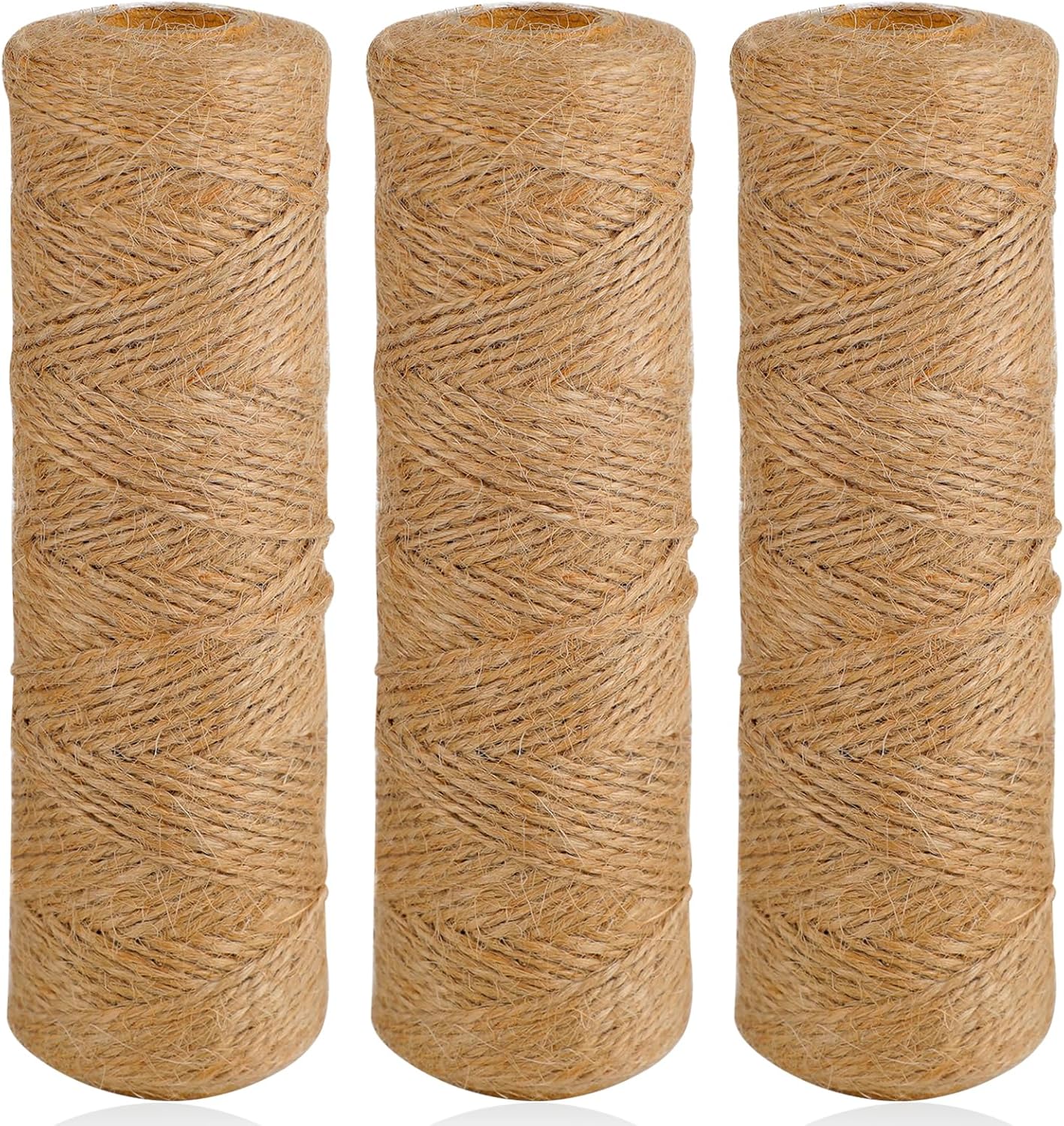 Juteseil – 3er-pack – 100 % Natürlich – 300 Meter Gesamtlänge – Für Garten Und Heimwerkerprojekte – 1,5 Mm
