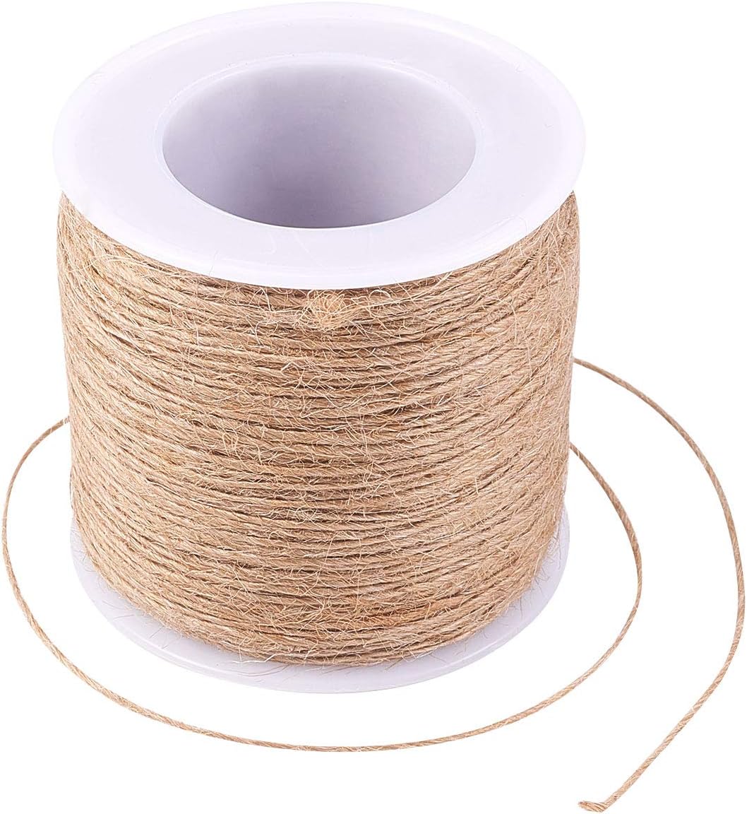Hanfseil – 100 M – Naturfaser – Für Makramee Und Gartenarbeit – Diy-schmuck Und Dekoration – 1 Mm