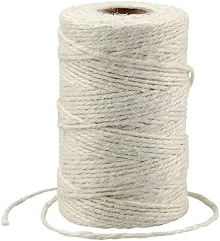 Natur-juteschnur – 100 M – Dünne 2-mm-schnur – Bastelarbeiten Und Dekoration – Gartenarbeit Und Kreatives Gestalten – Beige