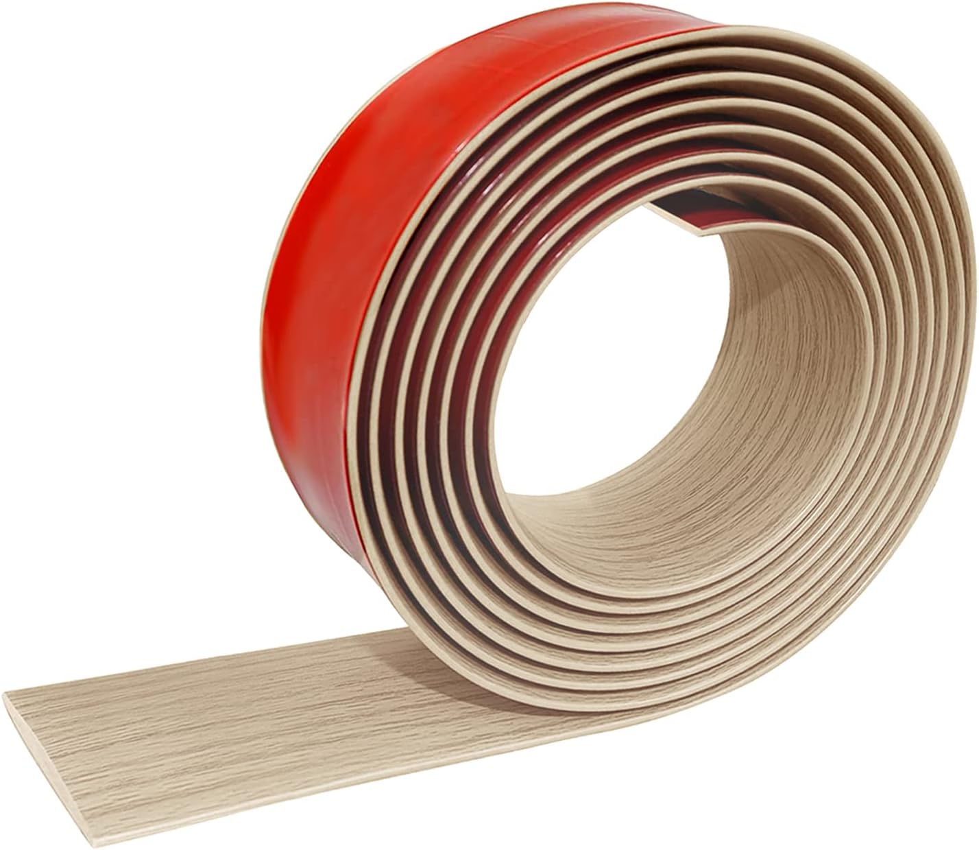 Selbstklebende Übergangsleiste – 400 Cm – Weiches Pvc In Ahornoptik – Bodenübergang Ohne Bohren – Für Den Innenbereich (haus Und Büro) – 400 X 5 Cm