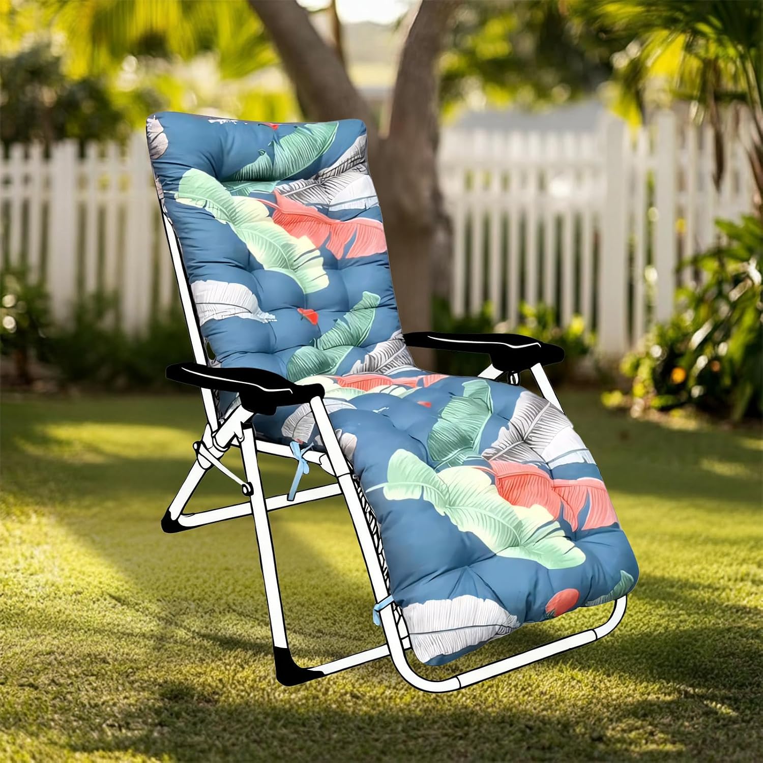 Liegenkissen – 1 Stück – Polyester – Ergonomischer Komfort – Garten Und Terrasse – 170 X 53 Cm Blau