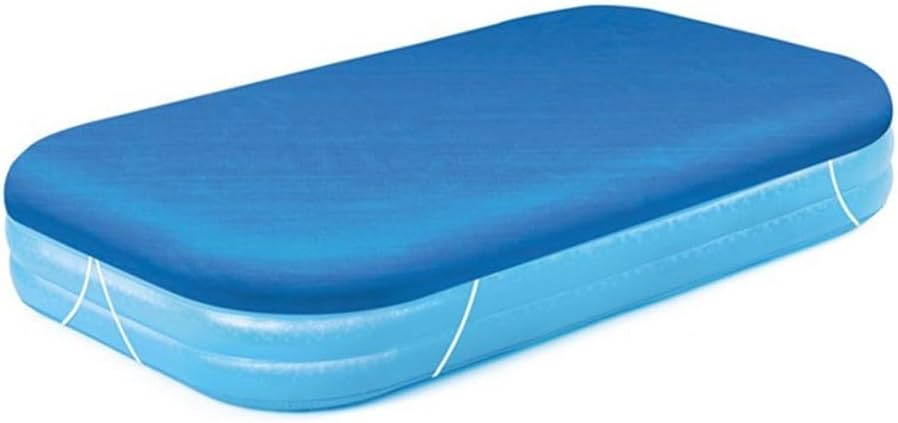 Rechteckige Poolabdeckung – 1 Stück – 240 G/m² Polyethylen – Uv- Und Hitzeschutz – Für Aufblasbare Familienpools – 262 X 175 Cm, Blau