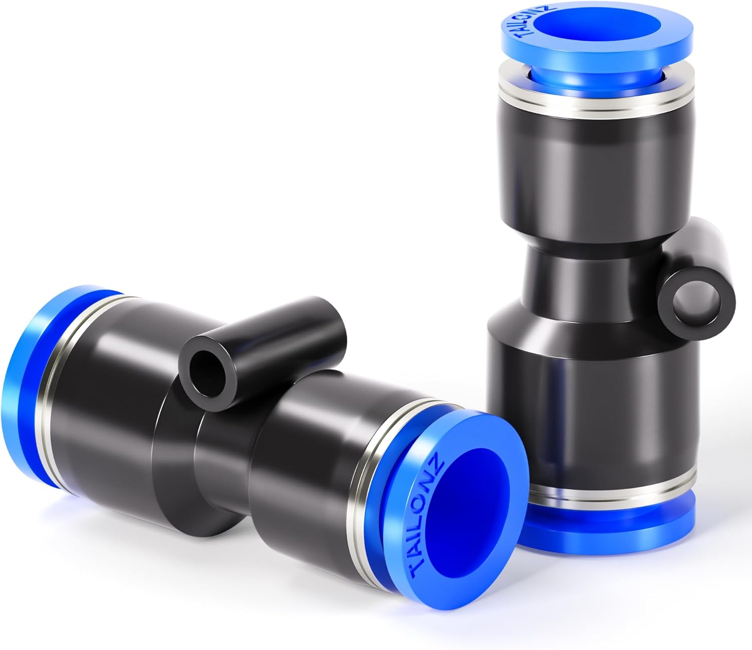 Gerade Schnellkupplungsreduzierstücke – 10er-pack – Robuster Kunststoff – Steckverbindung 8 Mm Auf 6 Mm – Für Industrielle Pneumatiksysteme – Kompatibel Mit Schläuchen Aus Pu, Pa, Pe Und Pvc