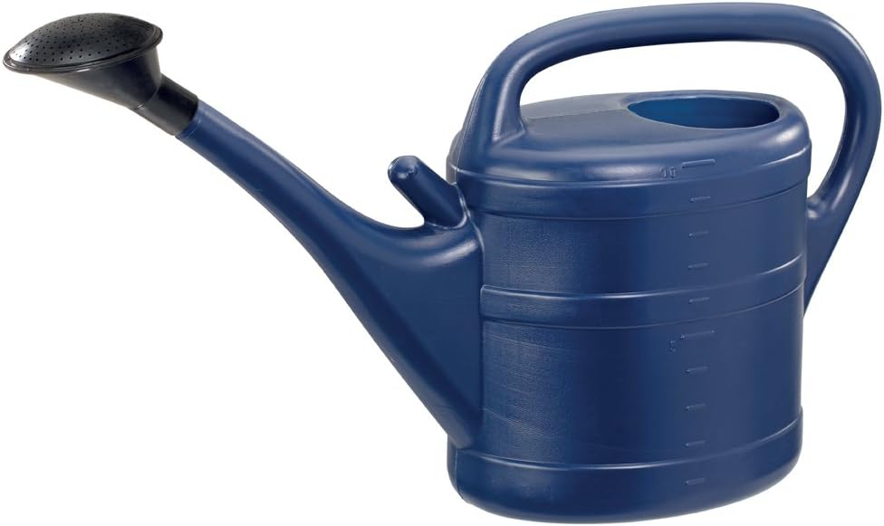 10-liter-gartengießkanne – Blau – Robustes Plastik – Mit Ausguss – Für Die Blumen- Und Gemüsegartenpflege – Ergonomischer Griff