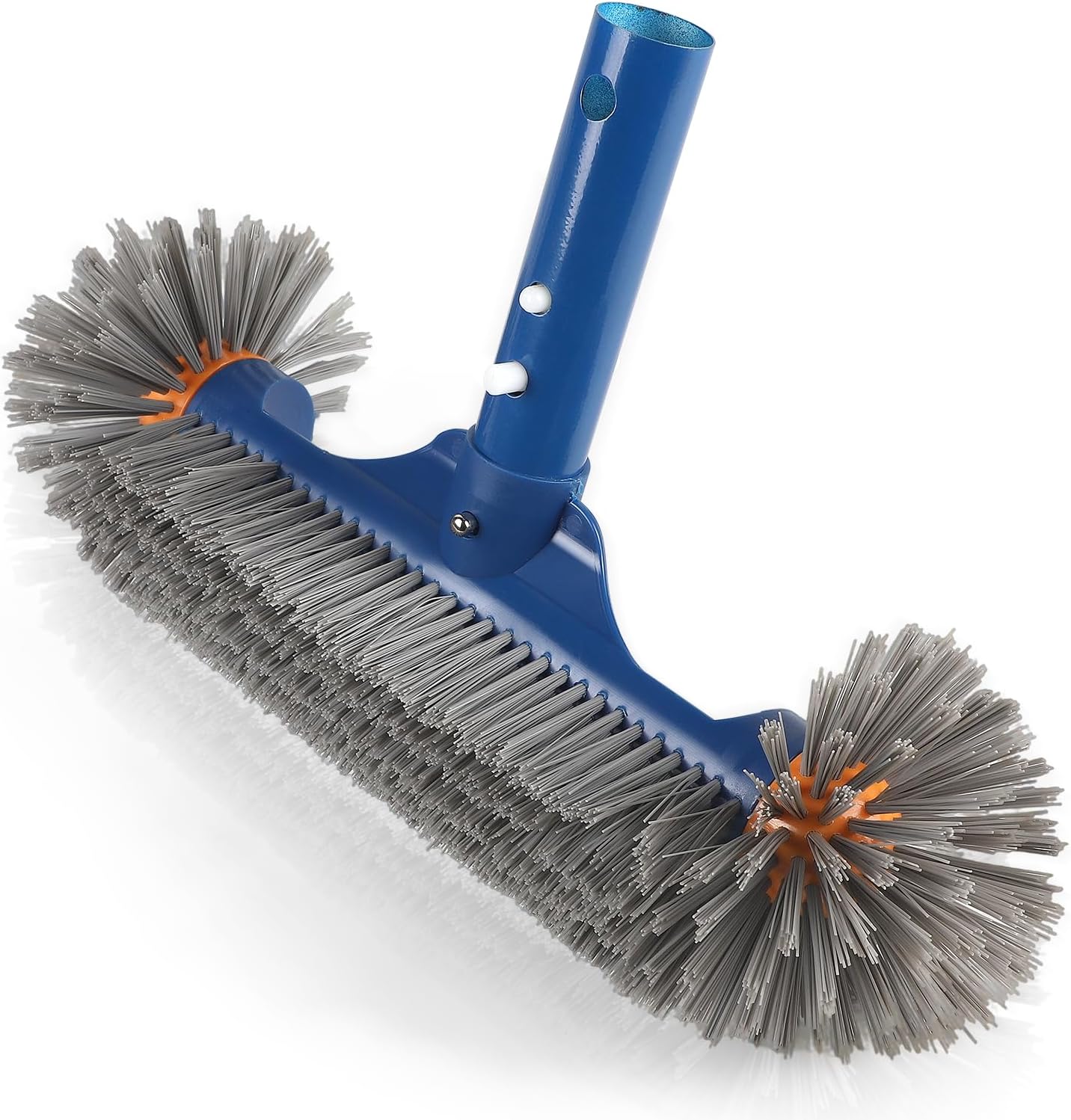 Runde Poolbürste (32 Cm), Abnehmbare Poolbürste, Poolbodenbürste Für Poolwände, Badezimmer, Poolwände Und Treppen (ohne Griff)
