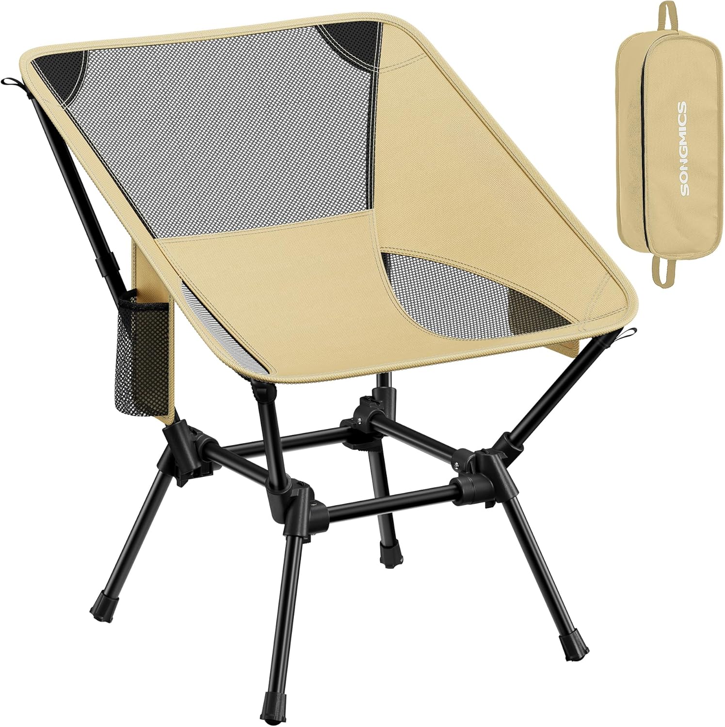 Klappbarer Campingstuhl – 1 Stück – Stahl Und Nylongewebe – Höhenverstellbar, Tragkraft 150 Kg – Strand, Garten, Reisen – Braun