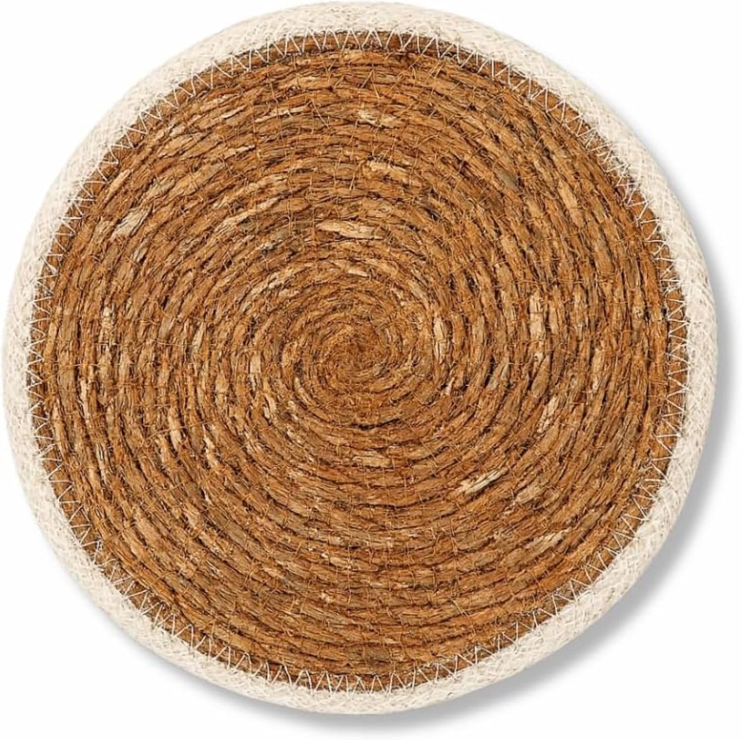 Runder Untersetzer – 1 Stück – Natürliches Seegras – Hitzebeständig – Für Küche Und Esszimmer – Durchmesser 20 Cm