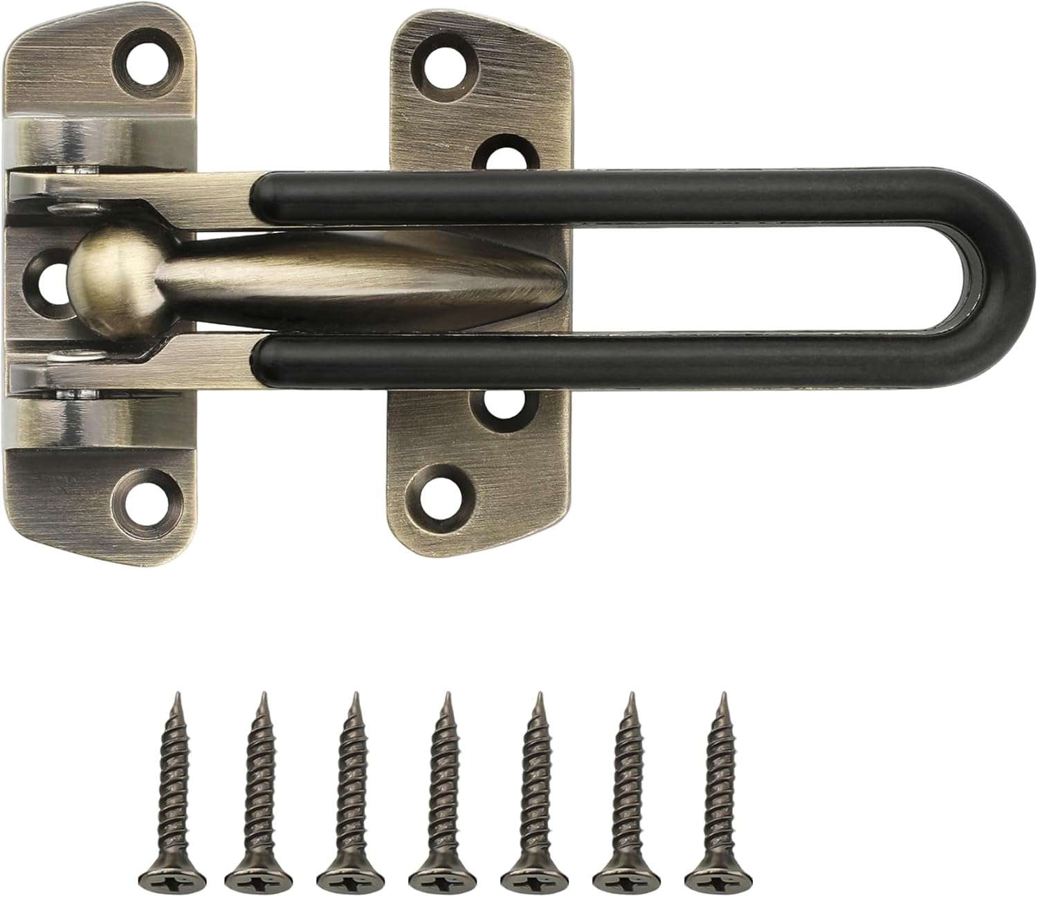 Türschloss Aus Zinklegierung – 1 Stück – Oberfläche: Gebürstete Bronze – Für Den Innen- Und Außenbereich – Für Türen, Fenster Und Zäune – 11 X 5 Cm