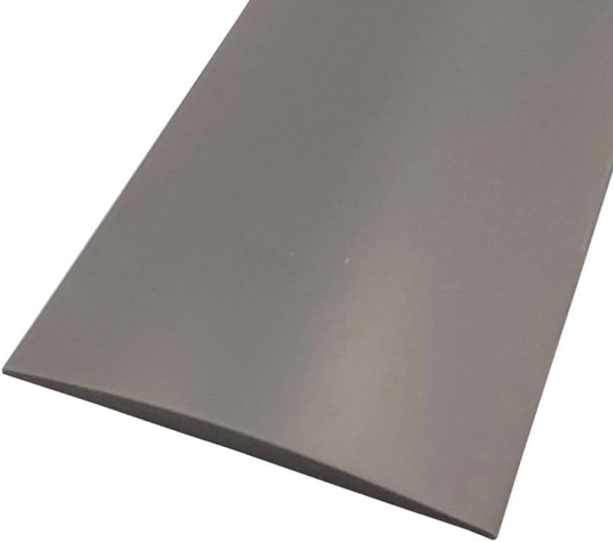 Übergangsprofil Für Bodenfliesen – 1 Stück – Dunkelgraues Pvc – Selbstklebend, Kein Bohren Erforderlich – Für Fliesen- Und Parkettböden – 100 X 5 Cm