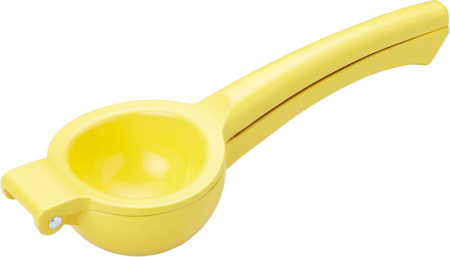 Manuelle Zitruspresse – 1 Stück – Robustes Kunststoffgehäuse – Effiziente Saftausbeute – Gesundes Kochen – Gelb