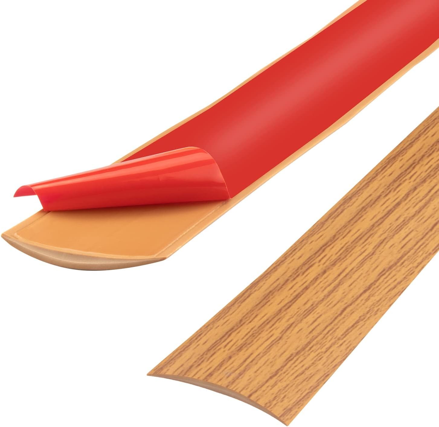 Pvc-übergangsleiste – 100 Cm – Gelbe Holzoptik – Selbstklebende Übergangsleiste – Wohnzimmer, Küche, Badezimmer – 100 X 4 Cm