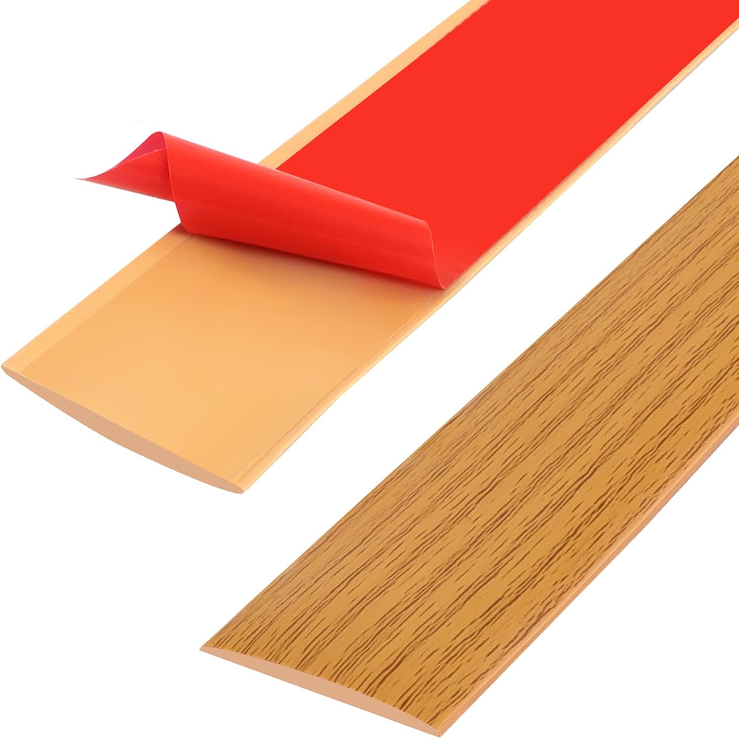 Pvc-übergangsleiste – 400 Cm – Gelbe Holzoptik – Selbstklebende Übergangsleiste – Wohnzimmer, Küche, Badezimmer – 400 X 4 Cm