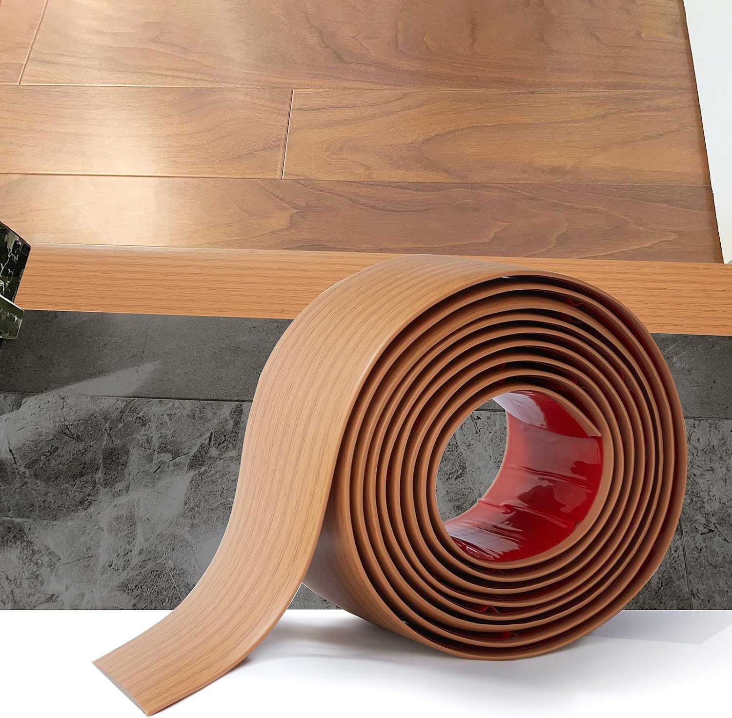 Pvc-übergangsleiste – 3 Meter – Gelbe Holzoptik – Selbstklebende Übergangsleiste – Für Fliesen- Und Parkettböden – 4 Cm Breit