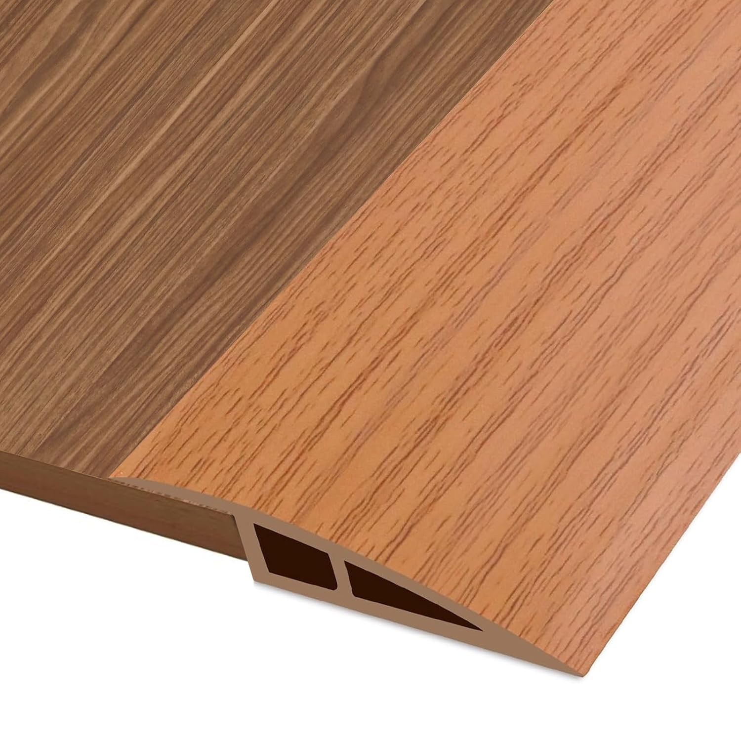 Selbstklebende Übergangsleiste – 1 Stück – Pvc In Holzoptik – Ausgleich Von Höhenunterschieden 10–15 Mm – Übergangsprofil Für Innenböden – Gelb, 100 X 7 Cm
