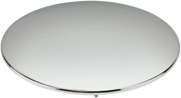 Ablaufabdeckung – 1 Stück – Verchromtes Metall – Durchmesser 120 Mm – Für Duschwanne Mit 90-mm-loch – Glänzende Oberfläche