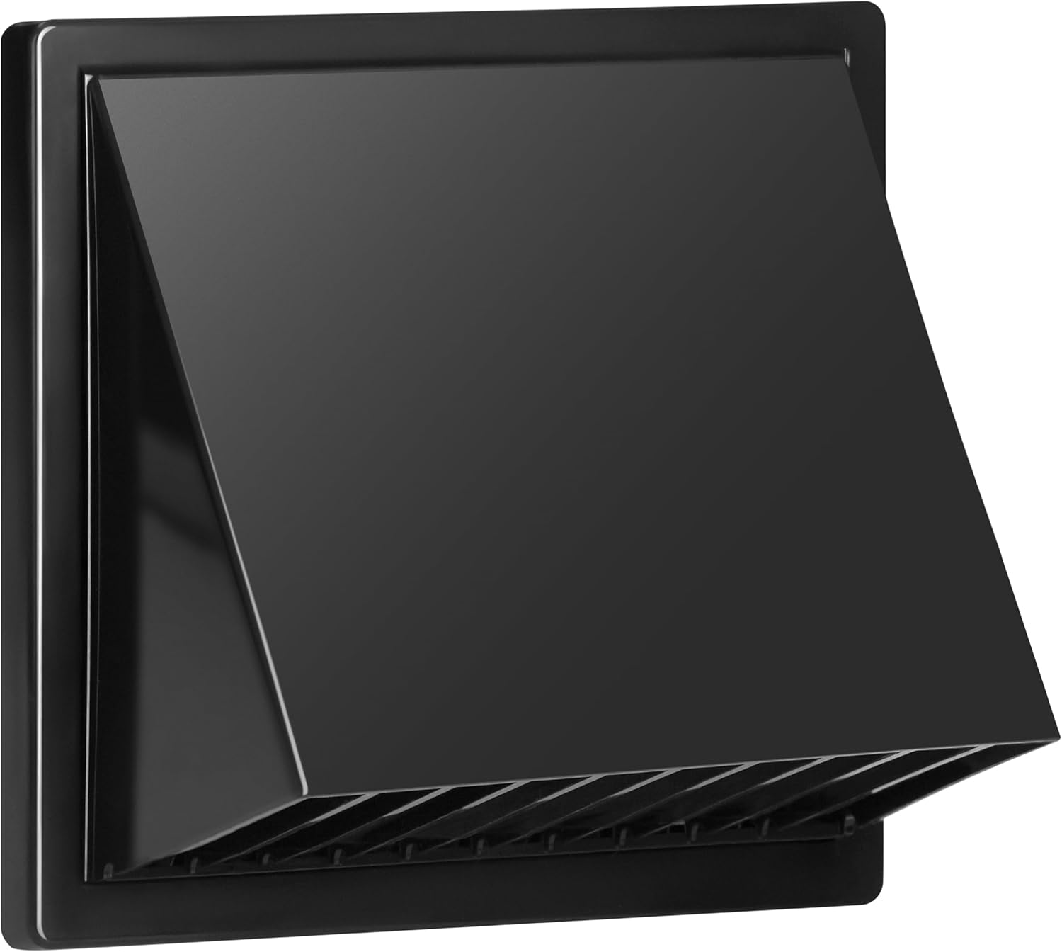 Lüftungsgitter – 1 Stück – Abs – Rückschlagventil – Wandmontage – Grau, 100 Mm