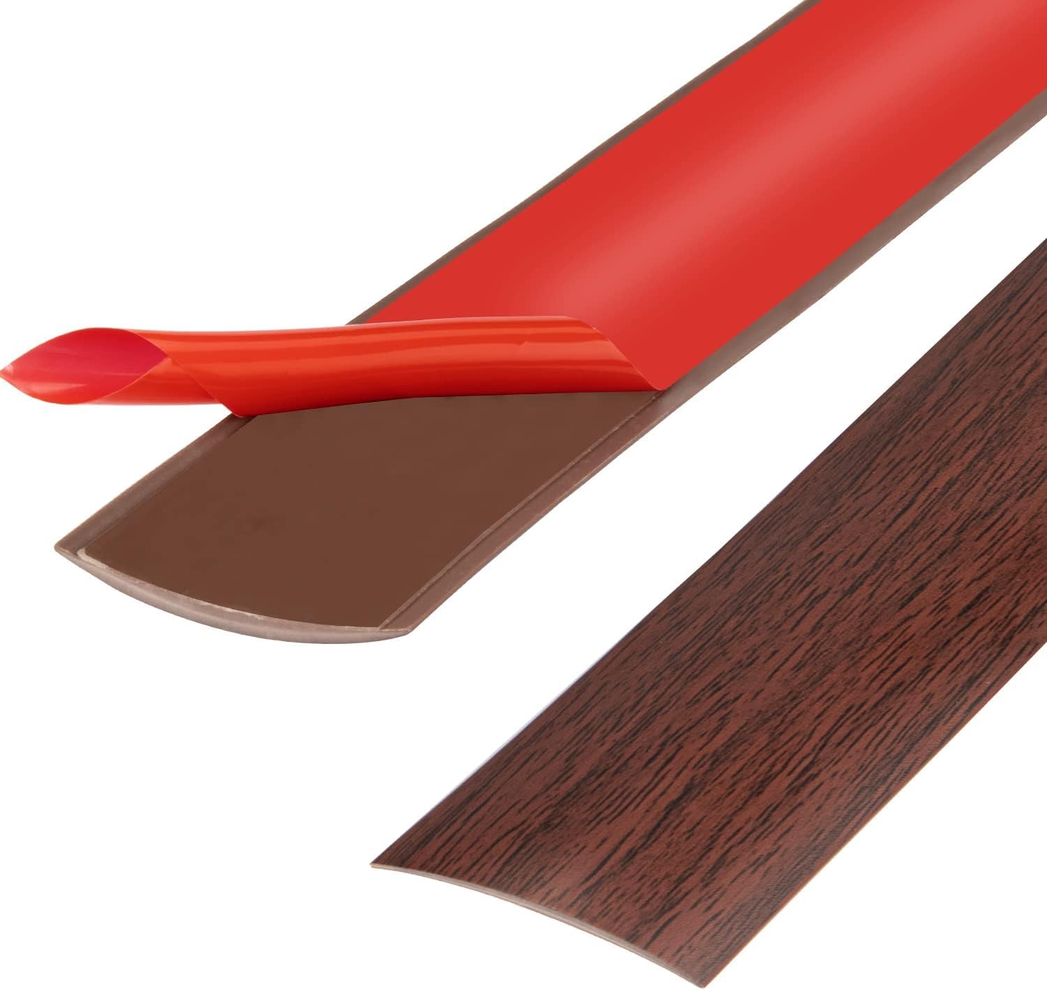 Pvc-übergangsleiste – 200 Cm – Holzoptik – Selbstklebender Übergang – Wohnzimmer, Küche, Bad – 4 Cm Breit, Eichengrau