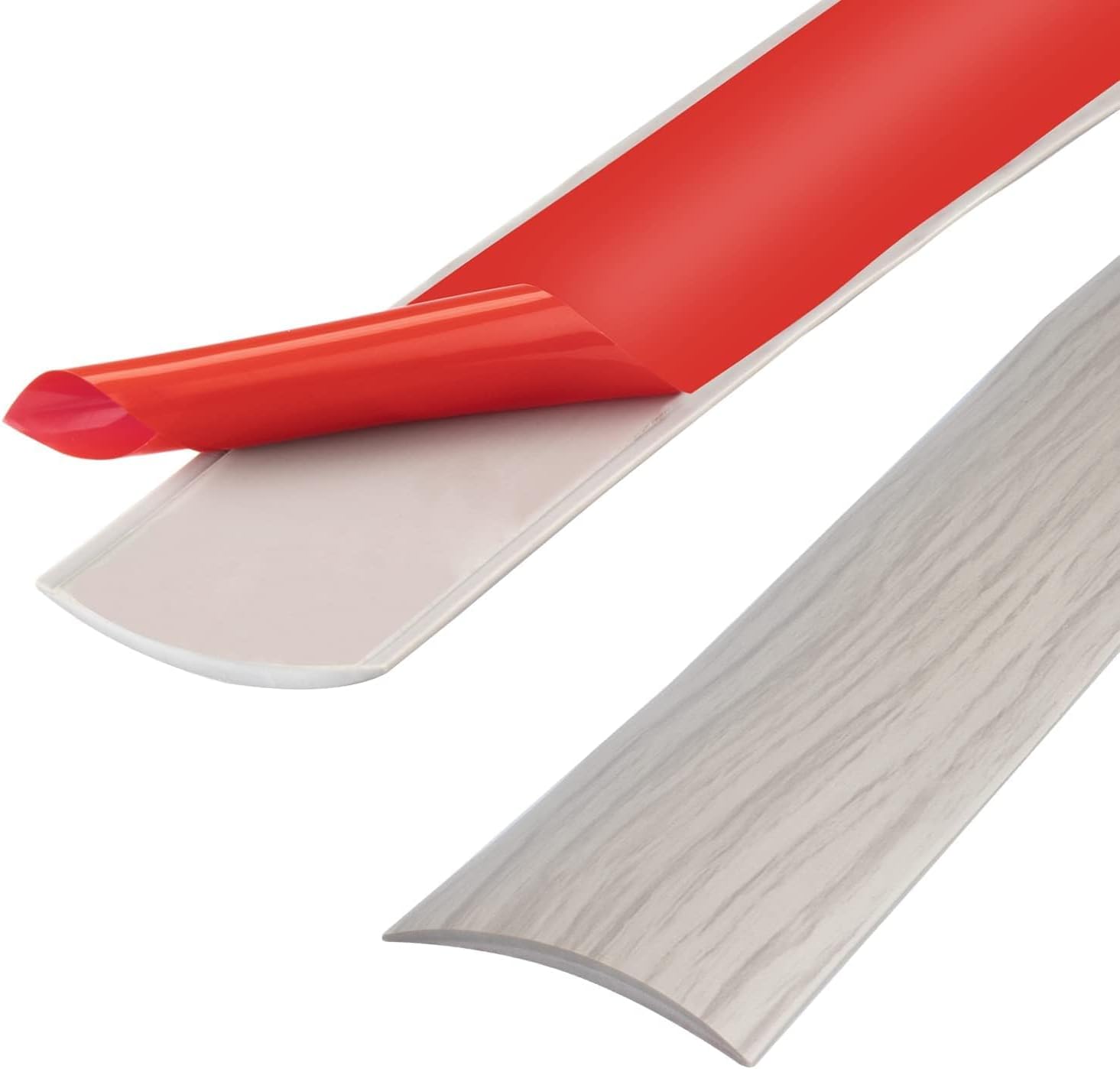 Pvc-übergangsleiste – 1 Stück – Eschenholzoptik – Selbstklebend – Wohnzimmer, Küche, Badezimmer – 100 X 4 Cm