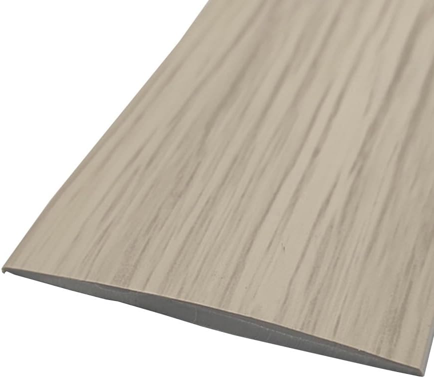 Übergangsprofil Für Bodenfliesen – 1 Stück – Graues Pvc In Holzoptik – Selbstklebend, Kein Bohren Erforderlich – Für Fliesen- Und Parkettböden – 1 M X 5 Cm
