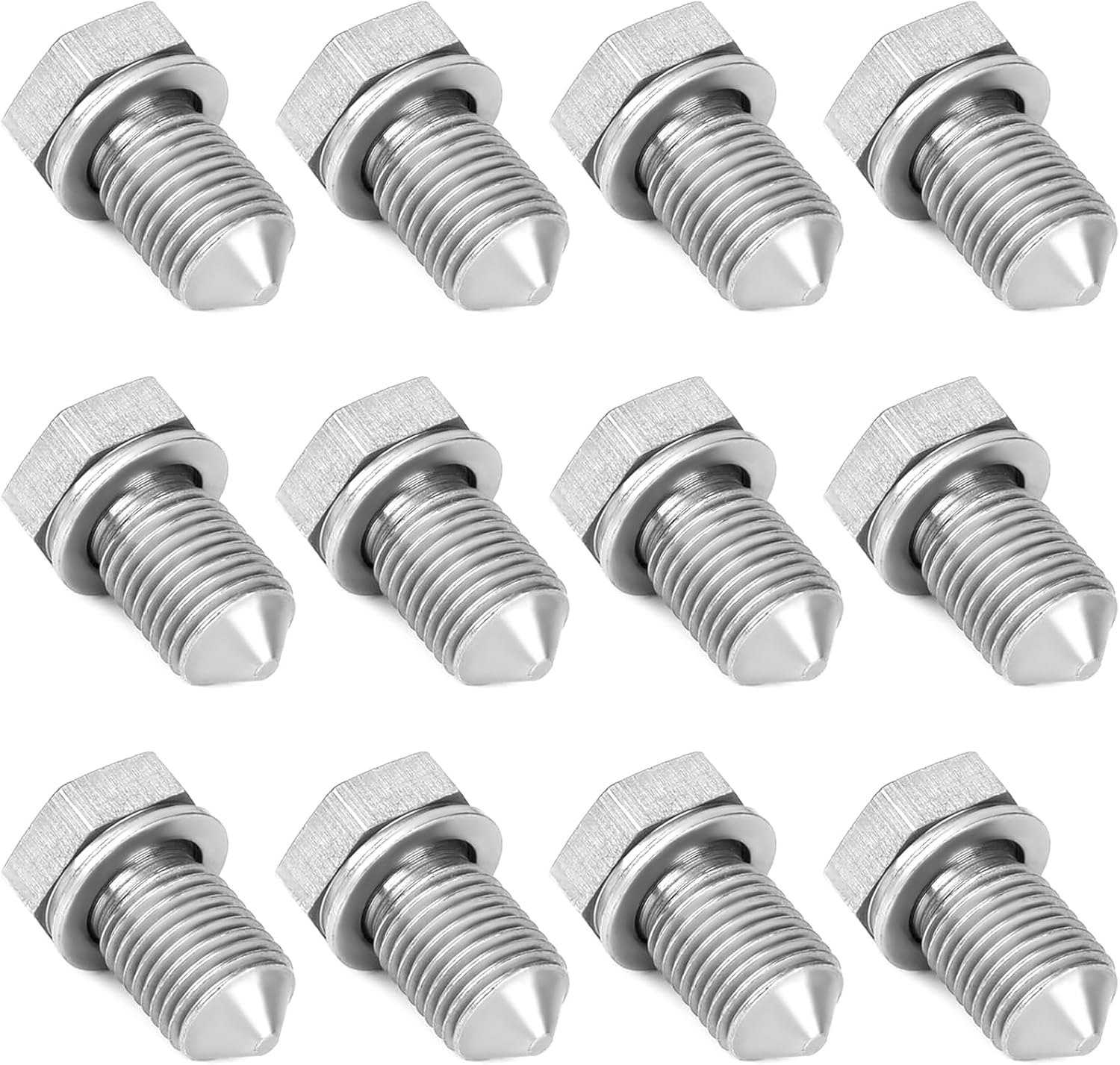 Ölablassschraube M14x1,5 – 12er-pack – Legierter Stahl Mit Dichtung – Zuverlässige Motorabdichtung – Werkstatt Und Garage – 19-mm-sechskant